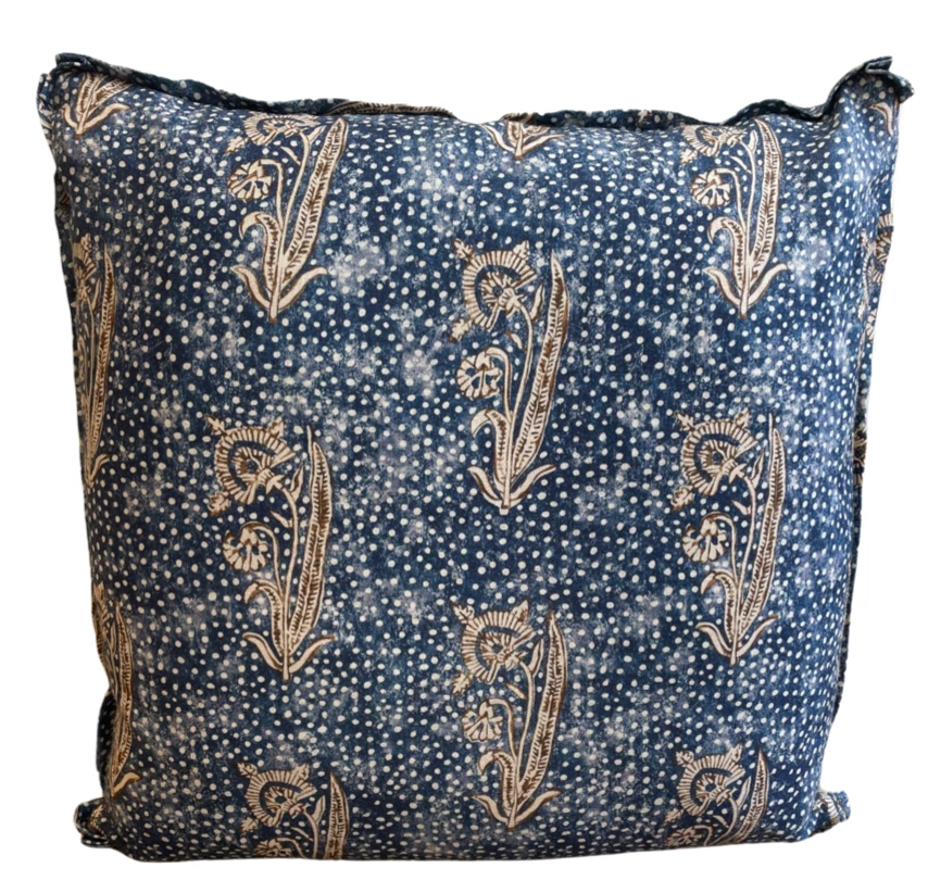 Lisa Fine Kalindi Indigo Pillow Cover Indoor 1 Lisa Fine Kalindi Indigo Pillow Cover Indoor