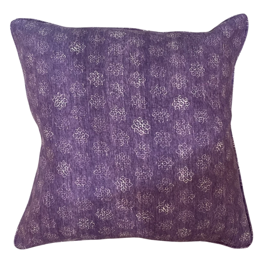 Schuyler Samperton Doshi Aubergine Pillow Cover 1 Schuyler Samperton Doshi Aubergine Pillow Cover