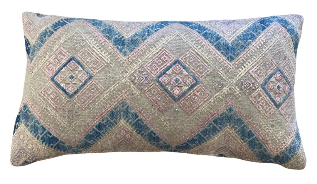 Zerbo Indoor Wedding Hmong Dusty Blue Chevron Lumbar 1 Zerbo Indoor Wedding Hmong Dusty Blue Chevron Lumbar