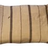 Indian Pink Indoor African Brown Stripe Pillow Cover