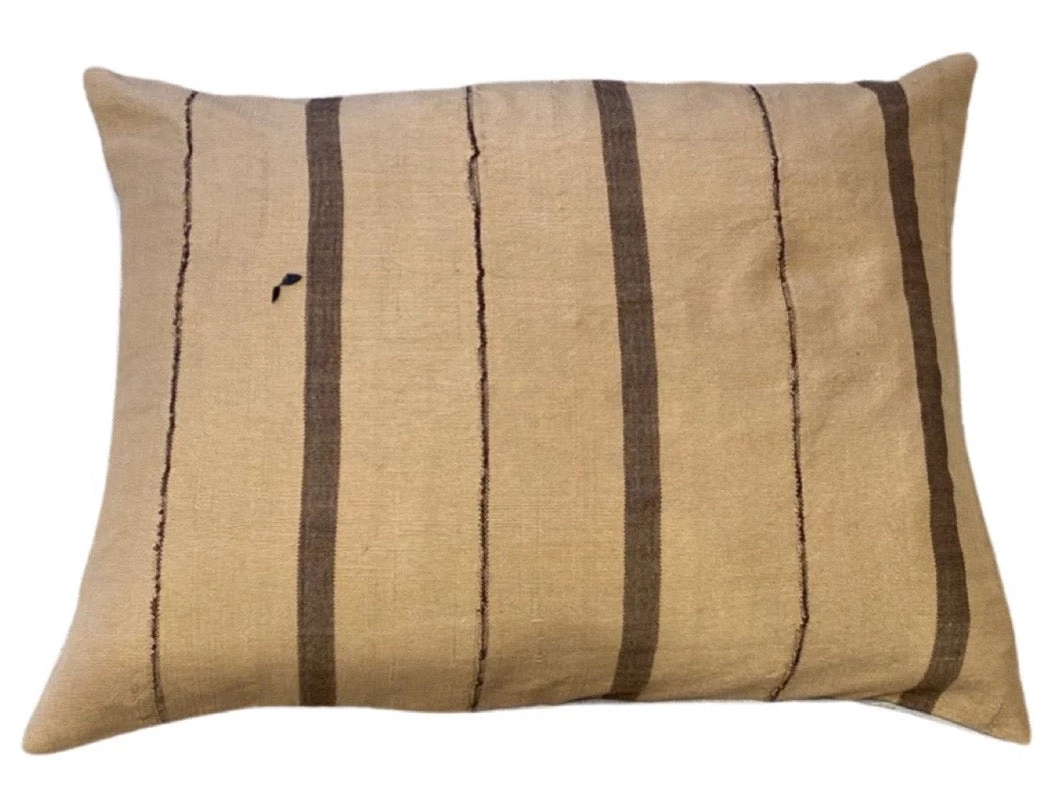 Indian Pink Indoor African Brown Stripe Pillow Cover 1 Indian Pink Indoor African Brown Stripe Pillow Cover