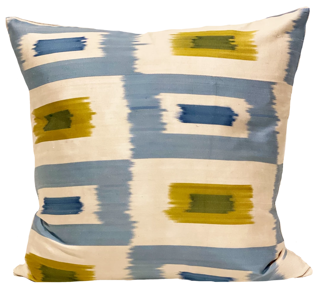 MD Home Indoor Alim Silk Ikat Pillow Cover 1 MD Home Indoor Alim Silk Ikat Pillow Cover