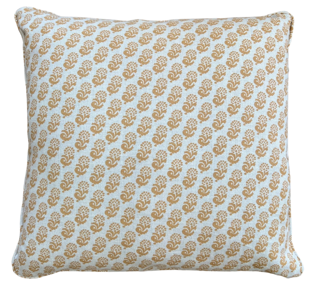Lisa Fine Rambagh Reverse Curry Pillow Cover 1 Lisa Fine Rambagh Reverse Curry Pillow Cover