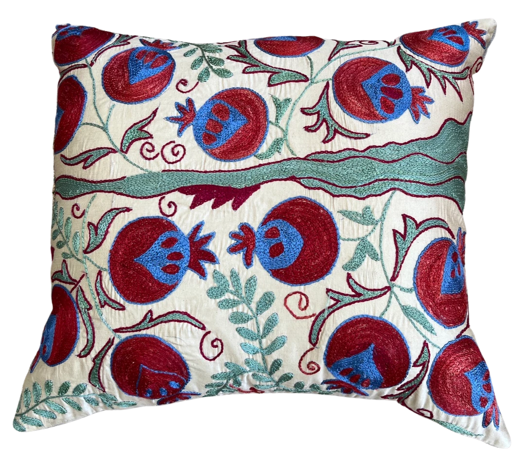 Well Made Home Embroidered Pomegranate L Multi Pillow Cover 1 Well Made Home Embroidered Pomegranate L Multi Pillow Cover