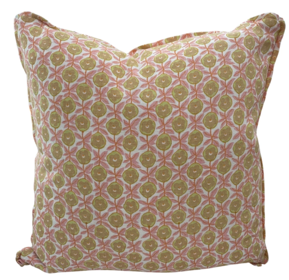 Raoul Textiles Oscar Rose Pillow Cover Indoor 1 Raoul Textiles Oscar Rose Pillow Cover Indoor