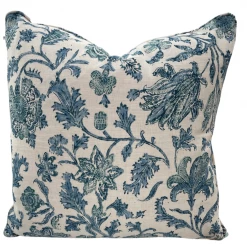 Lisa Fine Indoor Zahra Madder Peacock Pillow Cover