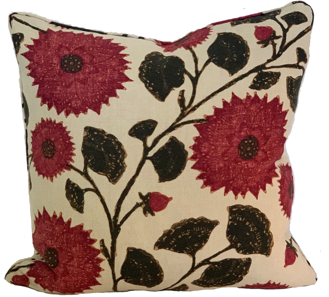 Schuyler Samperton Celandine Sangria Pillow Cover 1 Schuyler Samperton Celandine Sangria Pillow Cover