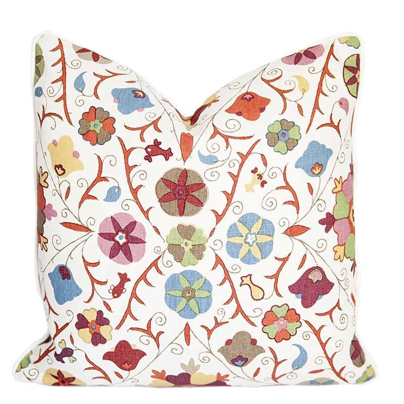 Kathryn Ireland Safi Suzani Autumn Pillow 1 Kathryn Ireland Safi Suzani Autumn Pillow
