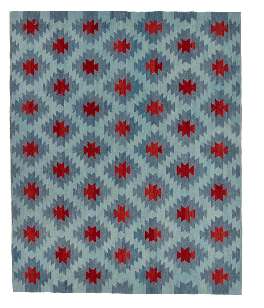 King's House Oriental Rugs Dabney Blues & Reds Rug 1 King's House Oriental Rugs Dabney Blues & Reds Rug