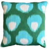 Peter Dunham Bukhara Blue/Green Outdoor Pillow Indoor