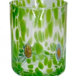 EMPORIUM58MIRANO Glassware Murano Glasses- Green