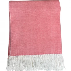 Alashan Adirondack Herringbone Coral Clay Throw