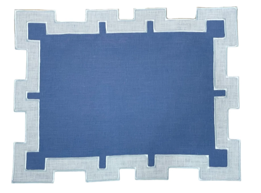 Well Made Home Blue Castle Placemats Table Linens 1 Well Made Home Blue Castle Placemats Table Linens
