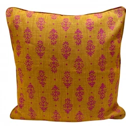 Lisa Fine Rajkot Saffron Pillow Cover Indoor