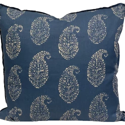 Peter Dunham Kashmir Paisley Indigo Pillow Cover Indoor