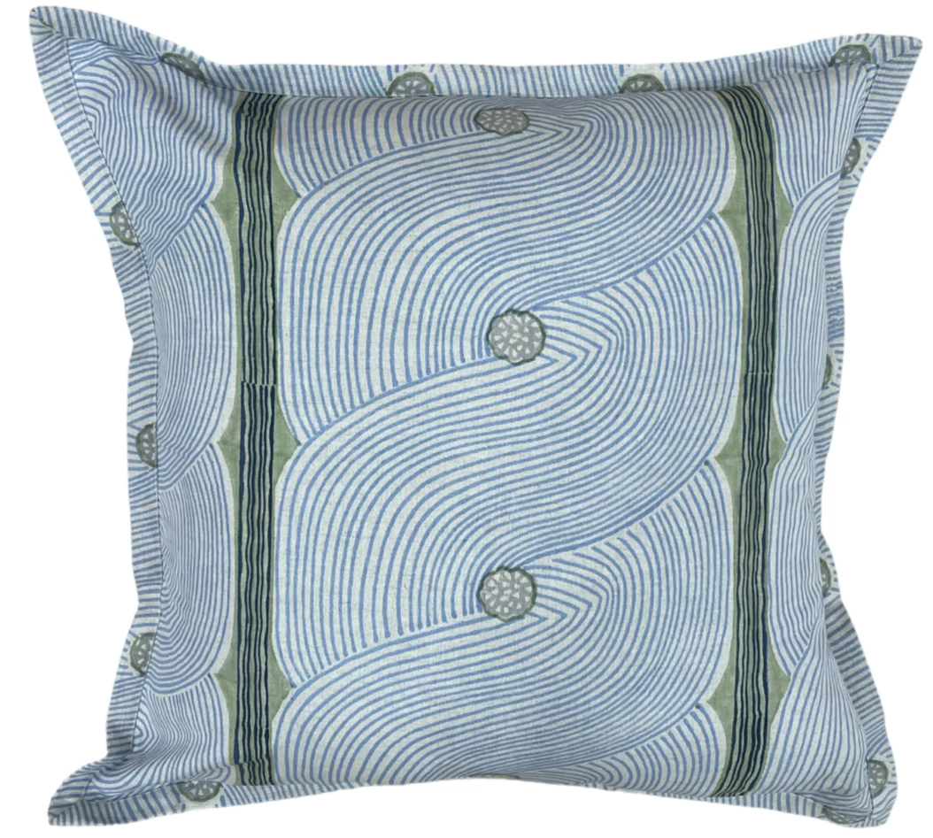 Tulu Indoor Harper Blue Pillow Cover 1 Tulu Indoor Harper Blue Pillow Cover