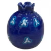 Malaika Linen Pomegranate Blue Vase TABLEWARE