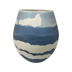 Kris McIntosh Marbled Blue Vase 8