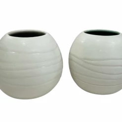 Kris McIntosh Ivory Matte Wavy Vase 6 ACCESSORIES