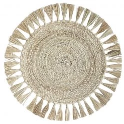 Klatso Fringe Iraca Placemat TABLEWARE