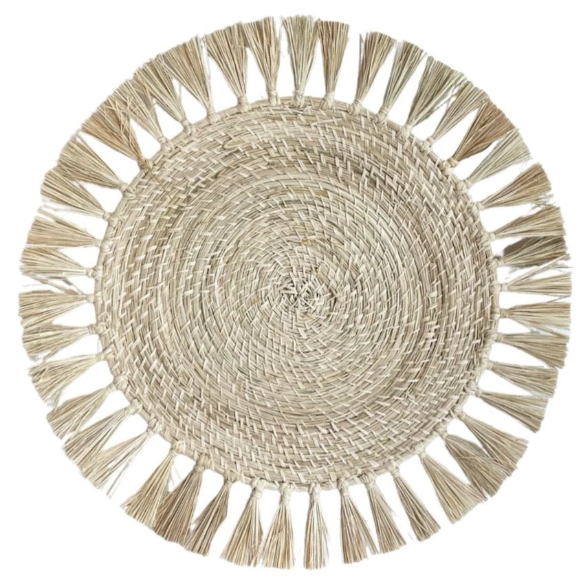 Klatso Fringe Iraca Placemat TABLEWARE 1 Klatso Fringe Iraca Placemat TABLEWARE