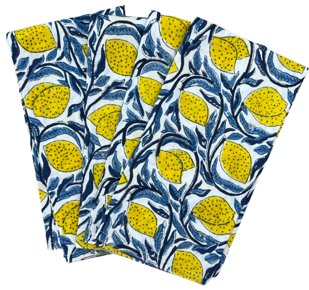 Walter G Palermo Azure Napkins (Set Of 4) 1 Walter G Palermo Azure Napkins (Set Of 4)