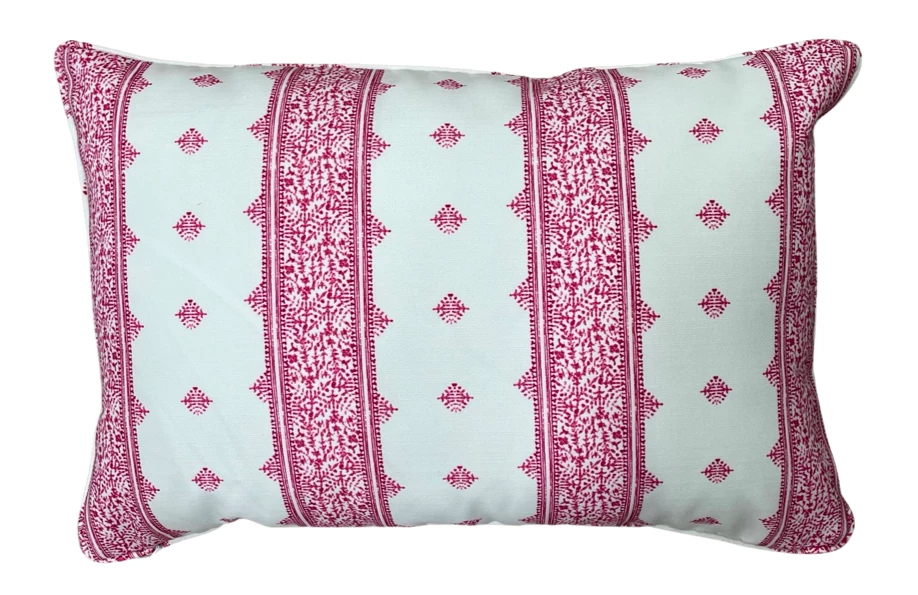 Peter Dunham Indoor Fez Raspberry Outdoor Pillow 1 Peter Dunham Indoor Fez Raspberry Outdoor Pillow