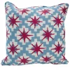 Peter Dunham Starburst Raspberry/Sky Outdoor Pillow Indoor