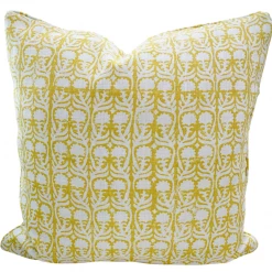 Penny Morrison Indoor Ashok Yellow Pillow Cover