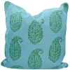 Peter Dunham Indoor Kashmir Paisley Blue/Green Outdoor Pillow