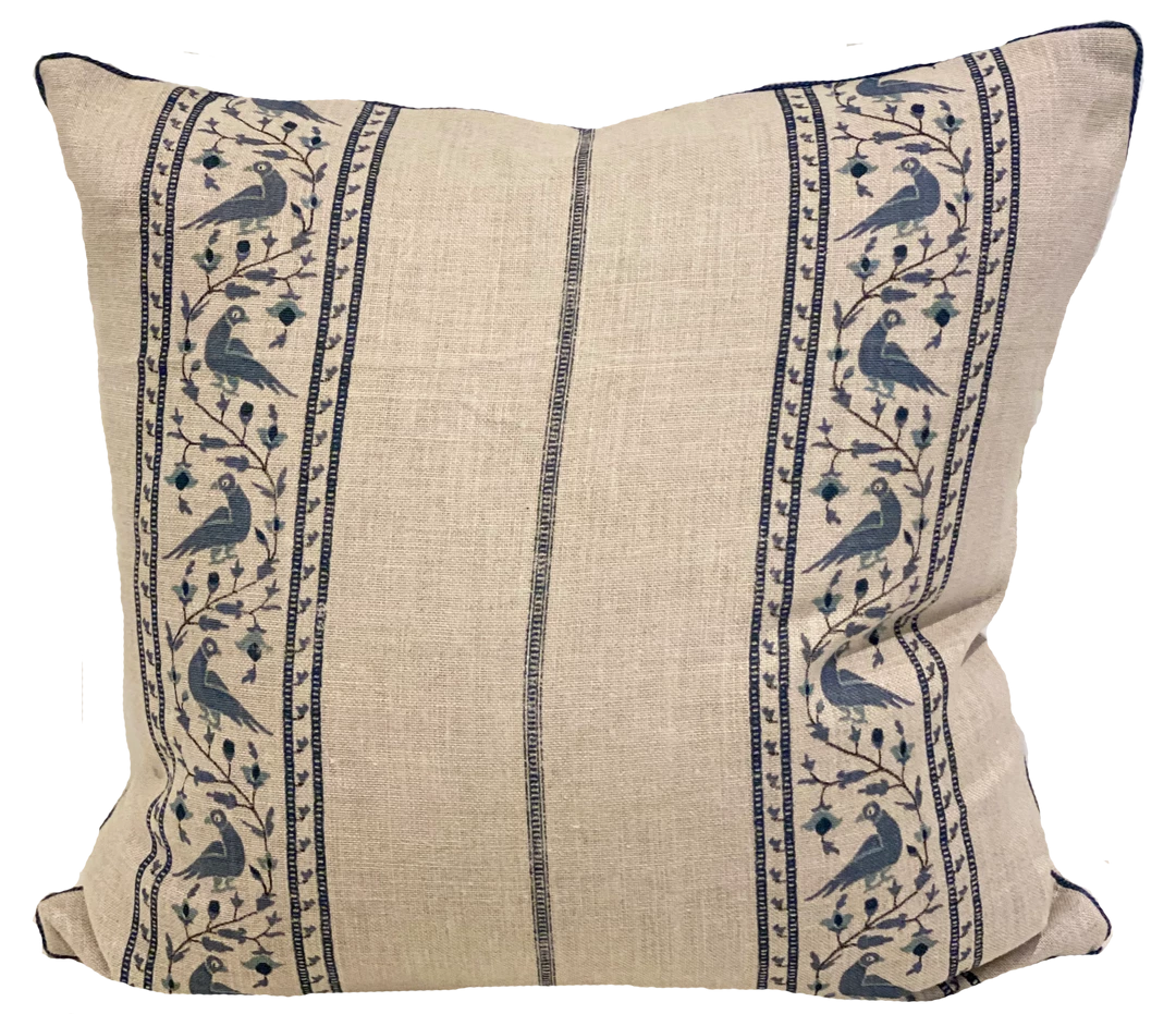Lisa Fine Indoor Baroda I Indigo Pillow Cover 1 Lisa Fine Indoor Baroda I Indigo Pillow Cover