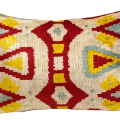 MD Home Indoor Denizli Velvet Ikat Pillow Cover