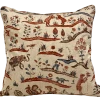 Lisa Fine Indoor Indian Story Terracotta Pillow Cover