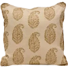 Peter Dunham Kashmir Paisley Gold Pillow Cover