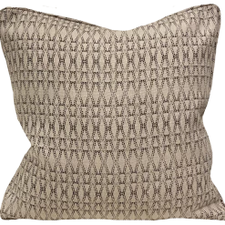 Caroline Cecil Ketut Black On Natural Pillow Indoor