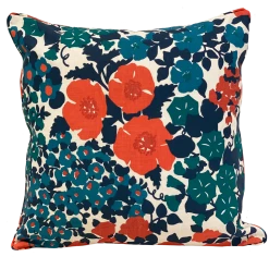 CW Stockwell Million Flowers Coral Pillow Cover