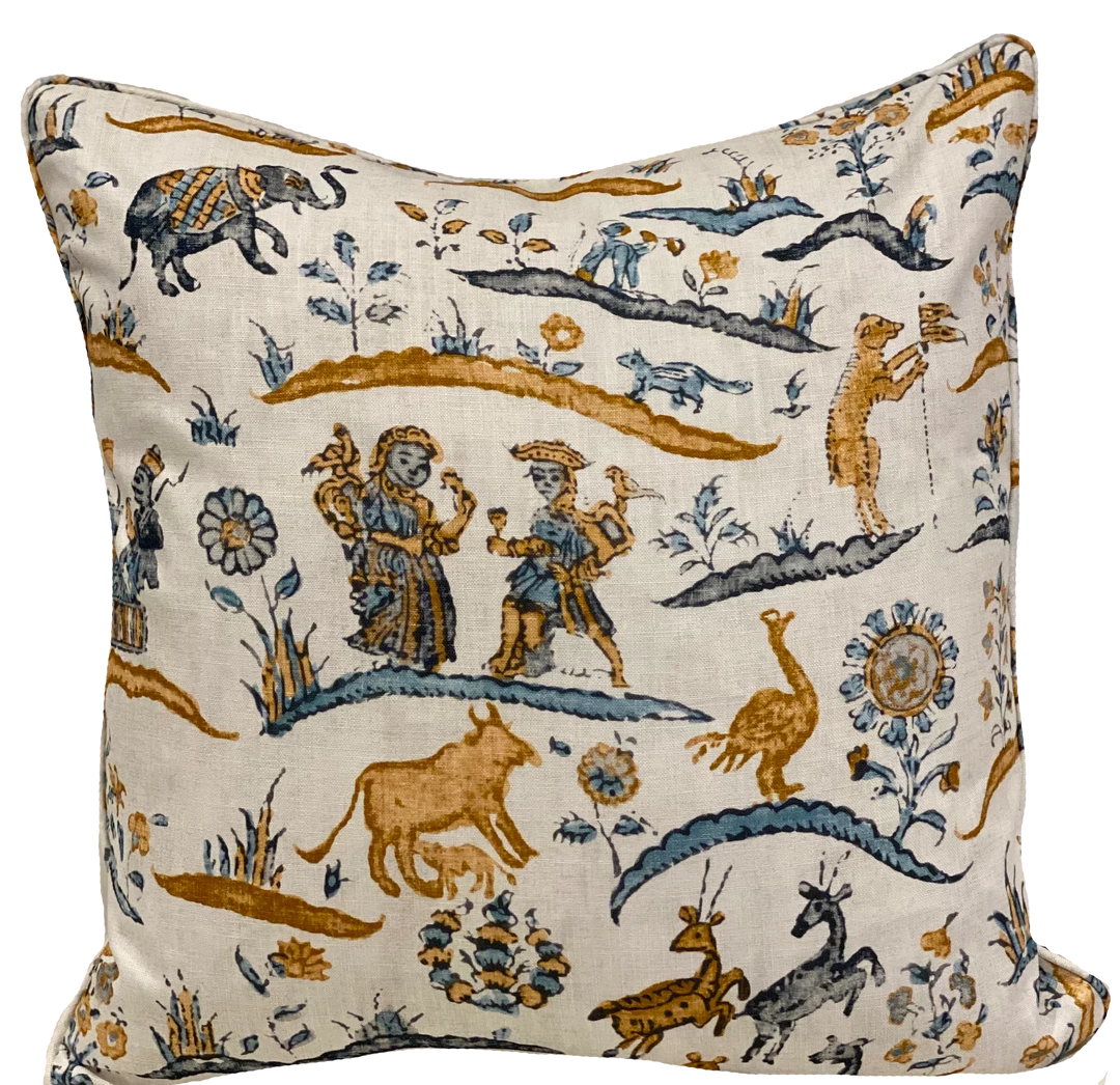 Lisa Fine Indoor Indian Story Curry Pillow Cover 1 Lisa Fine Indoor Indian Story Curry Pillow Cover