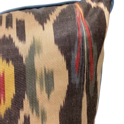 Kushaan Asil Silk Ikat Pillow Cover Indoor