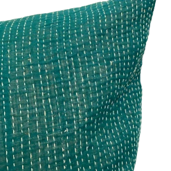 Well Made Home Vintage Peacock Kantha Pillow