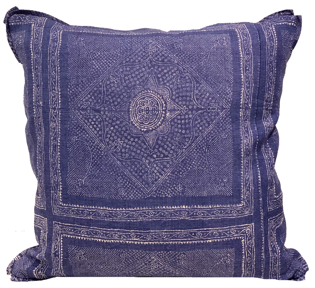 Well Made Home Chunari Blue Pillow Cover Indoor 1 Well Made Home Chunari Blue Pillow Cover Indoor