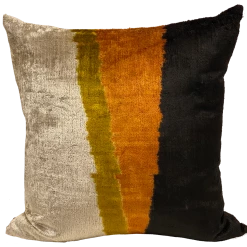 MD Home Lin Multi Velvet Ikat Pillow Cover