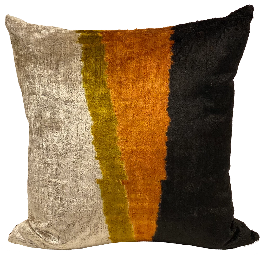 MD Home Lin Multi Velvet Ikat Pillow Cover 1 MD Home Lin Multi Velvet Ikat Pillow Cover