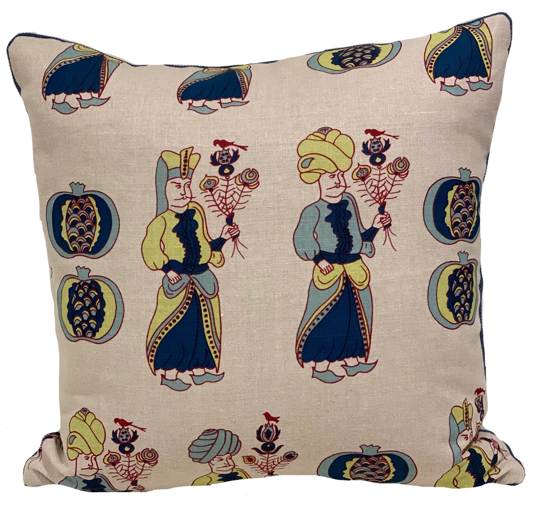 Katie Ridder Attendants Indigo Pillow Cover 1 Katie Ridder Attendants Indigo Pillow Cover