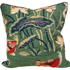 Well Made Home Lotus Garden Jade Pillow