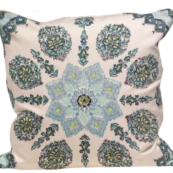 Well Made Home Persepolis Celeste Blue Outdoor Pillow