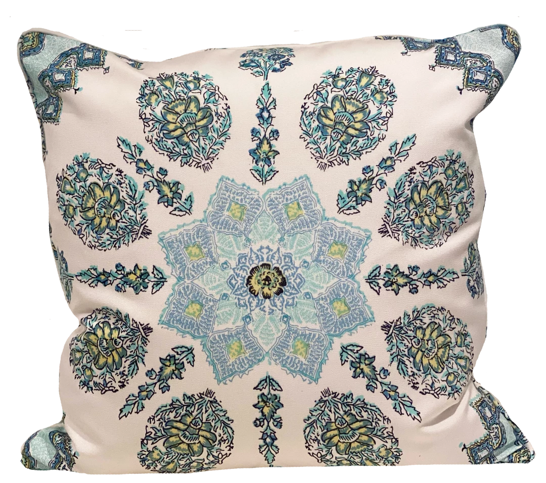 Well Made Home Persepolis Celeste Blue Outdoor Pillow 1 Well Made Home Persepolis Celeste Blue Outdoor Pillow