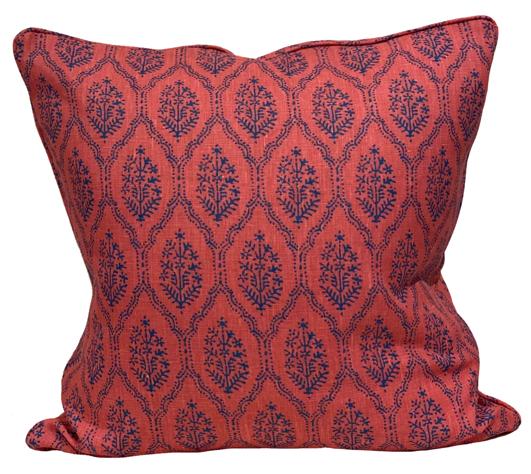 Peter Dunham Jaali Raspberry Pillow Cover 1 Peter Dunham Jaali Raspberry Pillow Cover