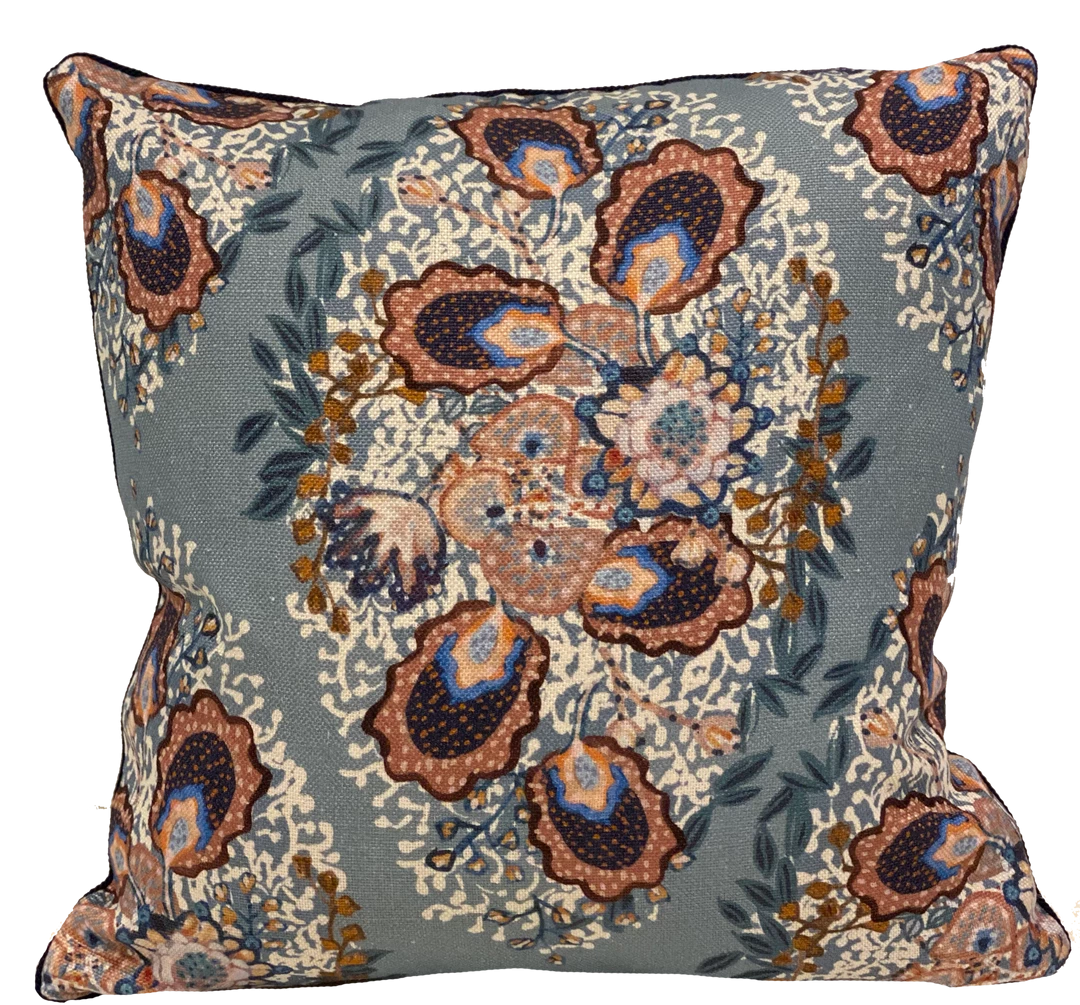 Ferrick Mason Heather Slate Blue Pillow Cover Indoor 1 Ferrick Mason Heather Slate Blue Pillow Cover Indoor