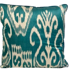 Kushaan Berna Silk Ikat Pillow Cover