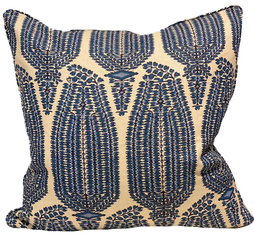 Lisa Fine Ayesha Paisley Sapphire Pillow Cover 1 Lisa Fine Ayesha Paisley Sapphire Pillow Cover